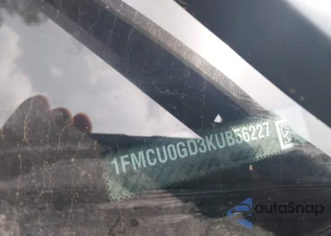 2019 Ford Escape Se из США, поврежденный, VIN 1FMCU0GD3KUB56227